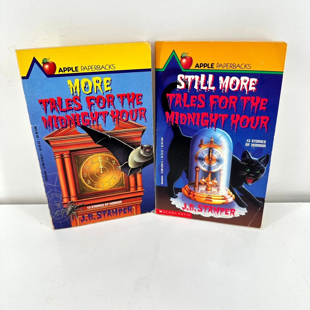 J.B. Stamper Tales for the Midnight Hour Book Lot 2 Horror Paperback Vintage 80s
